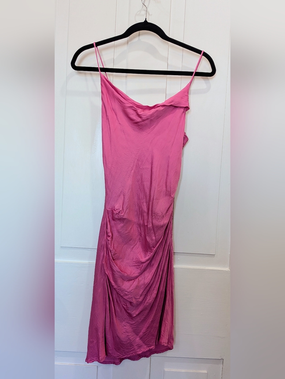 Astr The Label Pinky Purple Satin Slip Mini Dress |  Small